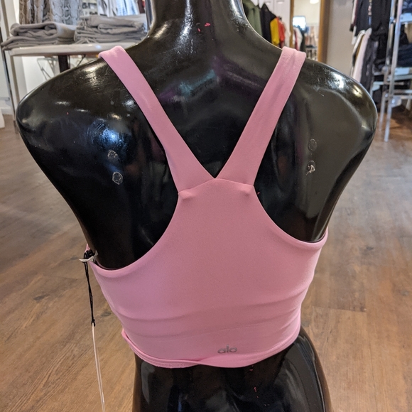 Alo Yoga Real Bra Tank in Parisian Pink BNWT - Picture 2 of 2